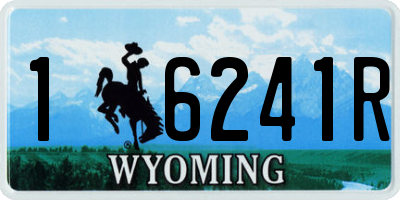 WY license plate 16241R