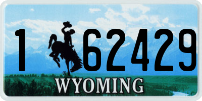 WY license plate 162429
