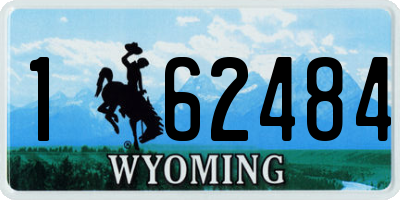 WY license plate 162484