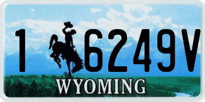 WY license plate 16249V
