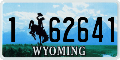 WY license plate 162641