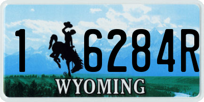 WY license plate 16284R