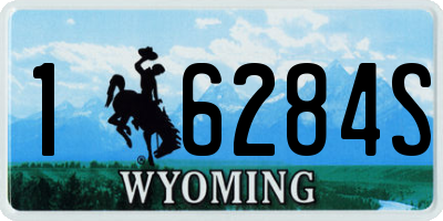 WY license plate 16284S
