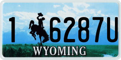 WY license plate 16287U
