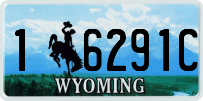 WY license plate 16291C
