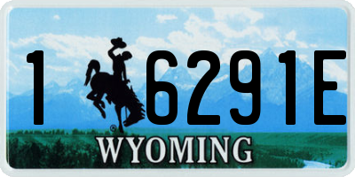 WY license plate 16291E