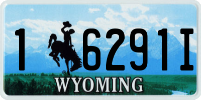 WY license plate 16291I