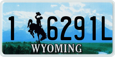 WY license plate 16291L