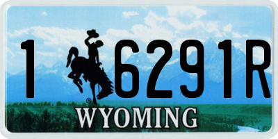 WY license plate 16291R