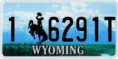 WY license plate 16291T