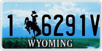 WY license plate 16291V