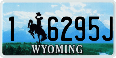 WY license plate 16295J