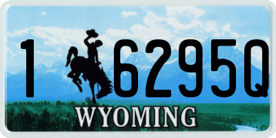 WY license plate 16295Q