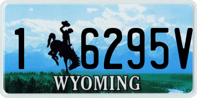 WY license plate 16295V