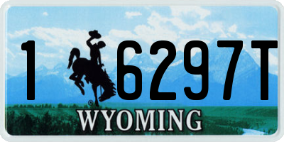 WY license plate 16297T