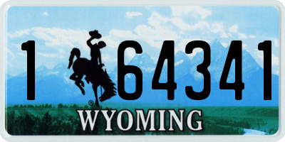 WY license plate 164341