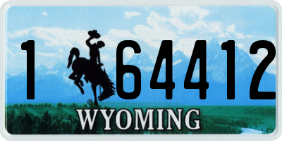 WY license plate 164412