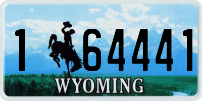 WY license plate 164441