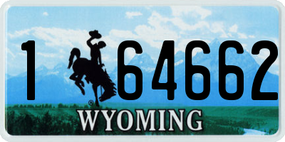 WY license plate 164662
