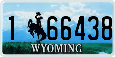 WY license plate 166438