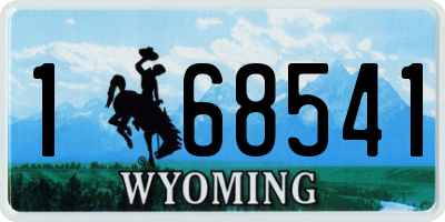 WY license plate 168541