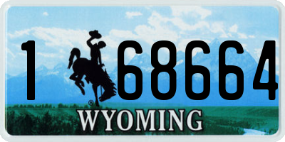 WY license plate 168664