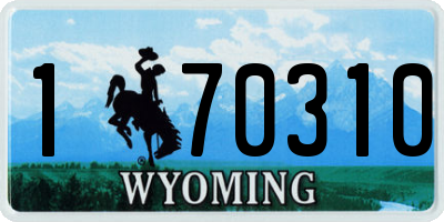 WY license plate 170310