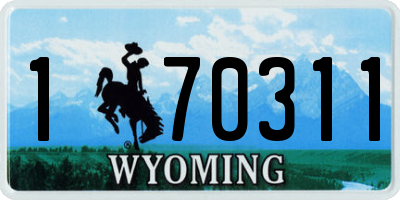 WY license plate 170311