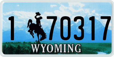 WY license plate 170317