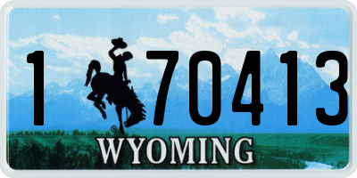 WY license plate 170413