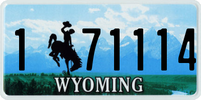 WY license plate 171114