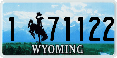 WY license plate 171122