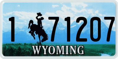 WY license plate 171207
