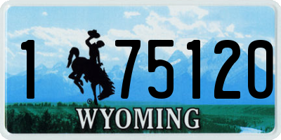 WY license plate 175120
