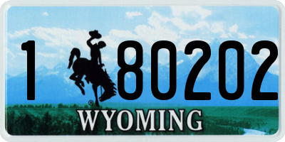 WY license plate 180202
