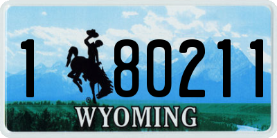WY license plate 180211