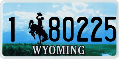 WY license plate 180225