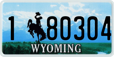 WY license plate 180304
