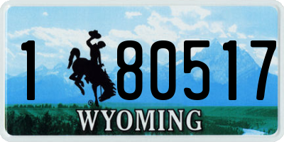 WY license plate 180517