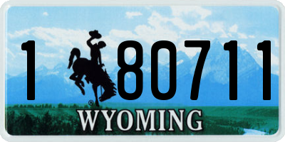 WY license plate 180711