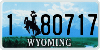 WY license plate 180717