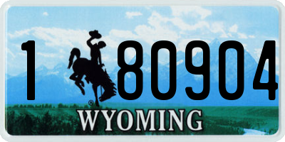 WY license plate 180904