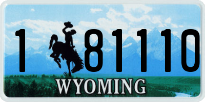 WY license plate 181110