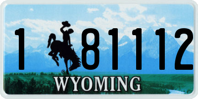 WY license plate 181112