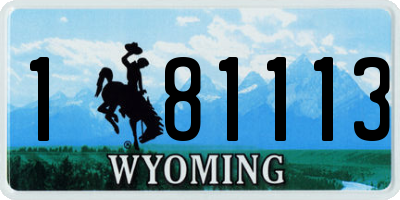 WY license plate 181113