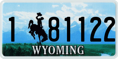 WY license plate 181122