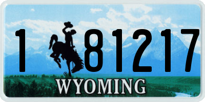 WY license plate 181217