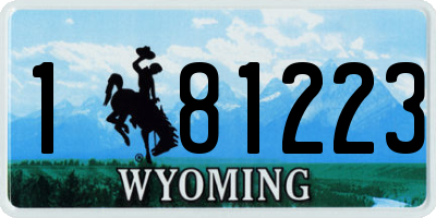 WY license plate 181223