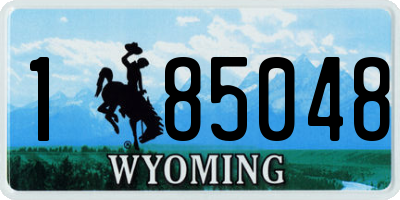 WY license plate 185048
