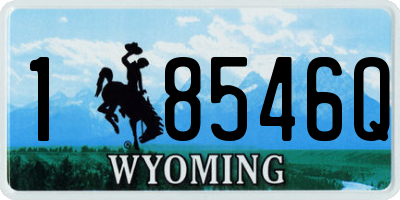WY license plate 18546Q